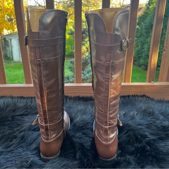 Enzo Angiolini “Eero” Brown Leather Riding Boots - Picture 9 of 13
